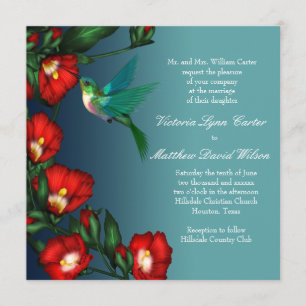 Convites de Casamento Beija-flor