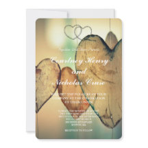 Convites de Casamento Bokeh Hearts