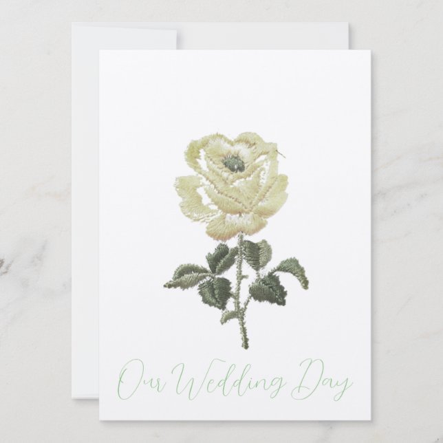 CONVITES DE CASAMENTO Cartão Plano ESTILO DE ARTE& (Frente)