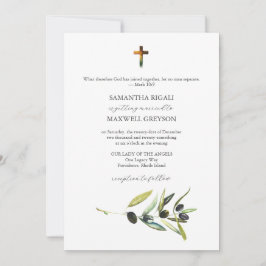 Convites de Casamento Católicos Aquarela