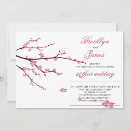 Convites de casamento Cherry Blossom