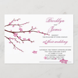 Convites de casamento Cherry Blossom
