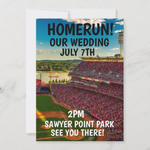 CONVITES DE CASAMENTO CINCINNATI BASEBALL