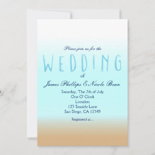 Convites de Casamento com Aquarela Elegante Ombre
