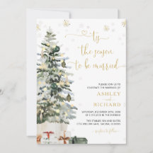 Convites de Casamento com Árvore de Natal