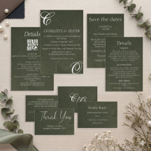 Convites de Casamento com Caligrafia Elegante em V