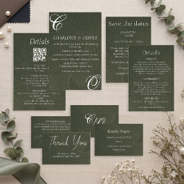 Convites de Casamento com Caligrafia Elegante em V