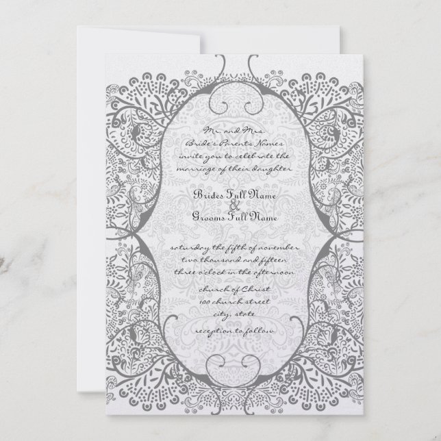 Convites de Casamento com Estampa de Pássaros Amor (Frente)