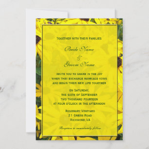 convites de casamento com flores de margarida amar