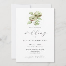Convites de Casamento com Hortênsias