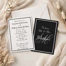 Convites de Casamento com Monograma do Futuro Sr.
