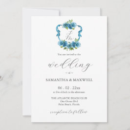 Convites de Casamento com Monograma e Foto de Hort