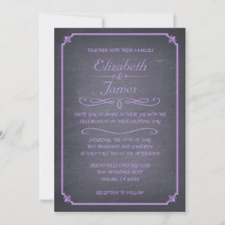 Convites de Casamento com Quadros de Lavandas