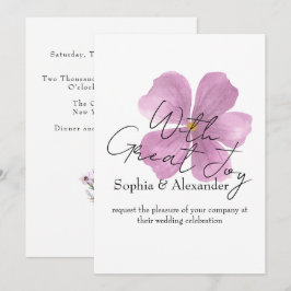 Convites de Casamento com Tema Floral Elegante