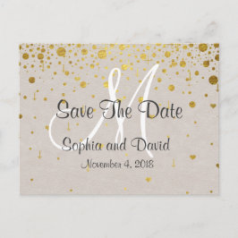 Convites de Casamento | Confetes Dourados SALVE A 