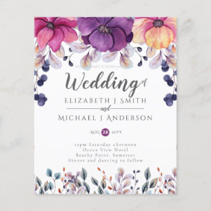 Convites de casamento cor-de-rosa cor-de-laranja F