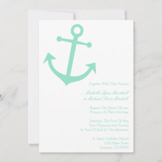 Convites de casamento de Ancoragem de Barcos Náuti