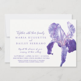 Convites de casamento de arte botânica da Iris Ult