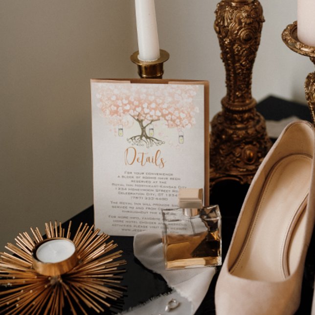 Convites de casamento de árvores de folha de folha (Criador carregado)