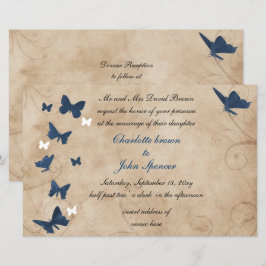 Convites De Casamento De Borboletas De Borboleta D