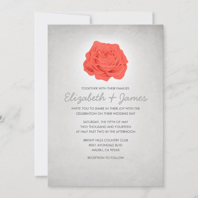 Convites De Casamento De Brancos De Trendy Floral (Frente)