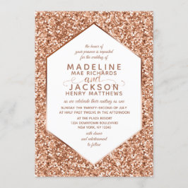 Convites De Casamento De Confetti Com Glitter Dour