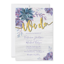 Convites de Casamento de Cor de Água com Folha de 