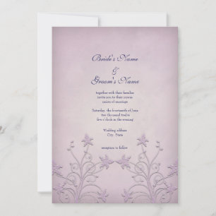 Convites De Casamento De Elegante De Mama Roxo