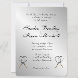 Convites De Casamento De Esportes De Tema tênis