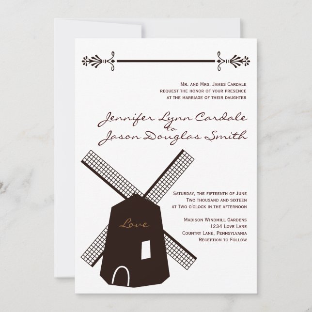Convites De Casamento De Esteiras De Esteira Neerl (Frente)