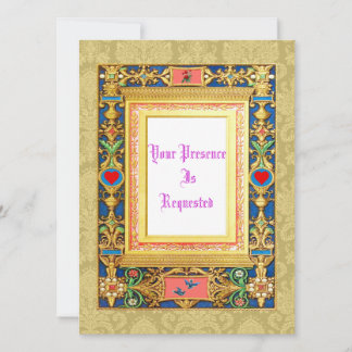 Convites de casamento de estilos medievais