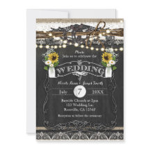 Convites de Casamento de Ferraduras e Flores Rústi