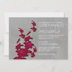 Convites de Casamento de Gladiolas