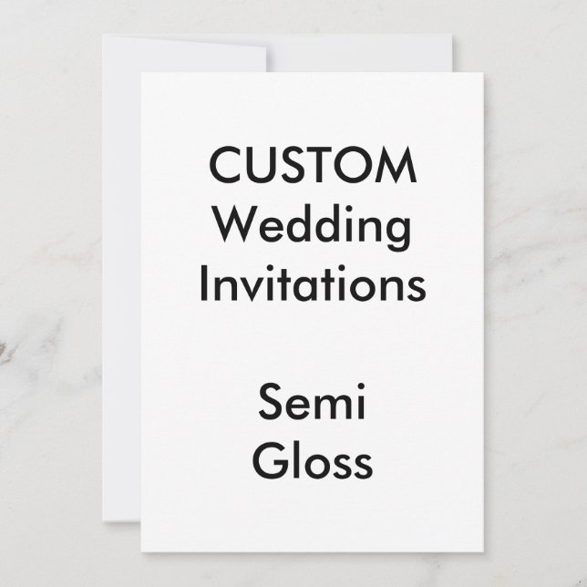Convites de Casamento de GLOSS SEMI Personalizado  (Frente)