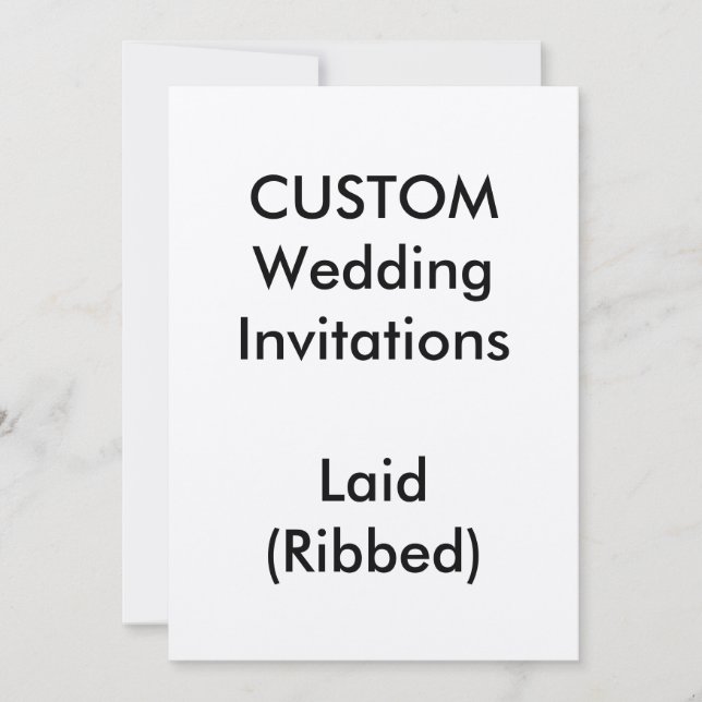 Convites de Casamento de LAID Personalizado (RBBED (Frente)