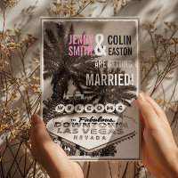 Convites de casamento de Las Vegas Modern Vintage 