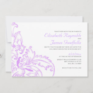 Convites de Casamento de Lavanda