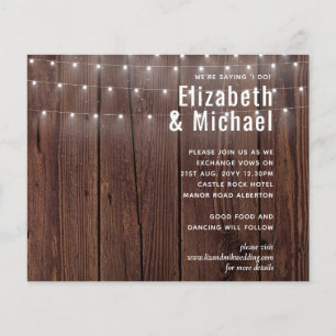 CONVITES DE CASAMENTO de Luzes Russas de Woodland