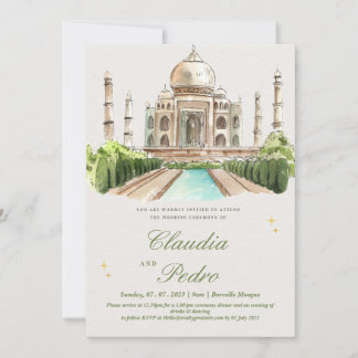 Convites De Casamento De Mesquita Elegante