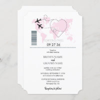 Convites De Casamento De Passagem De Destino