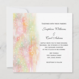 Convites de casamento de Pastel Watercolor