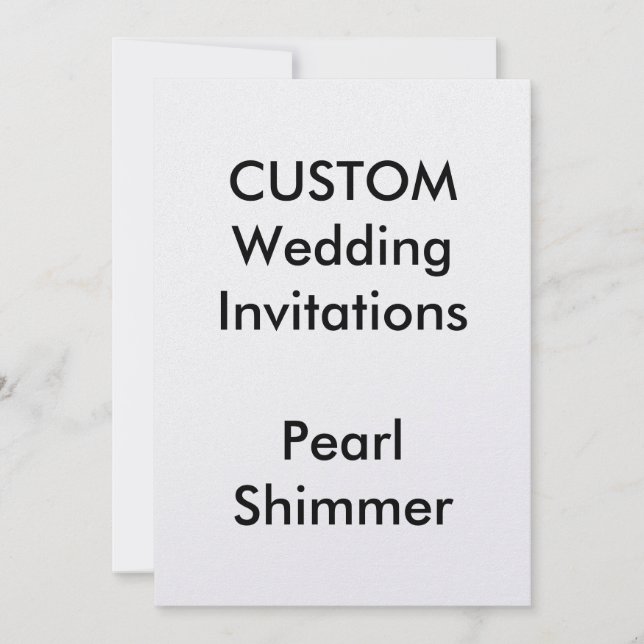Convites de Casamento de PEARL SHIMMER Personaliza (Frente)