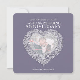 Convites de casamento de renda coração 13 anos