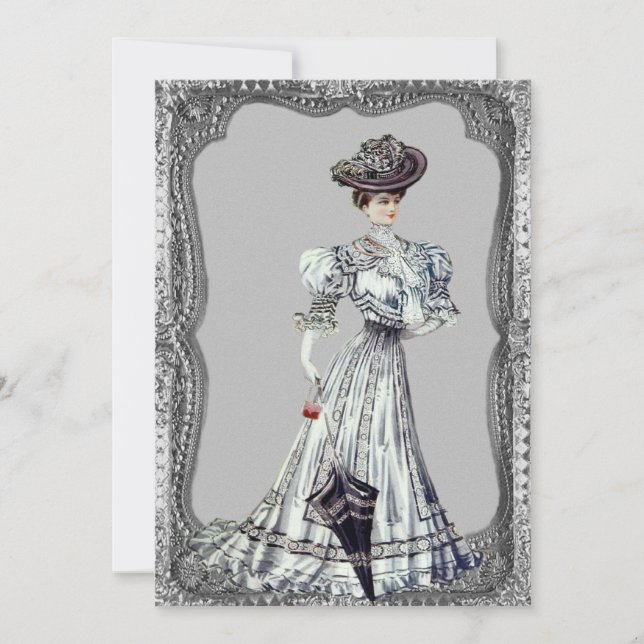 Convites de Casamento de Senhora Vitoriana (Frente)