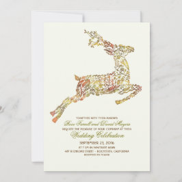 Convites De Casamento De Terra De Madeira De Deer 