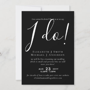 Convites de casamento De Transmissão Ao Vivo - Ve