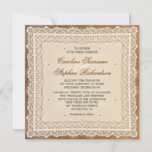 convites de casamento de vintage vestidos