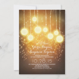 convites de casamento do shimmer das lanternas