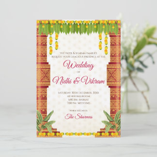 convites de casamento do sul da Índia & convites i