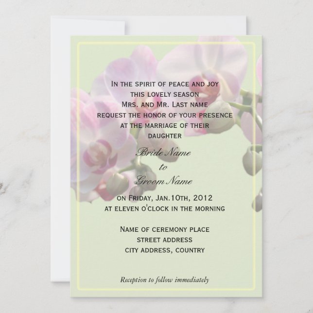 convites de casamento dos pais da noiva (Frente)